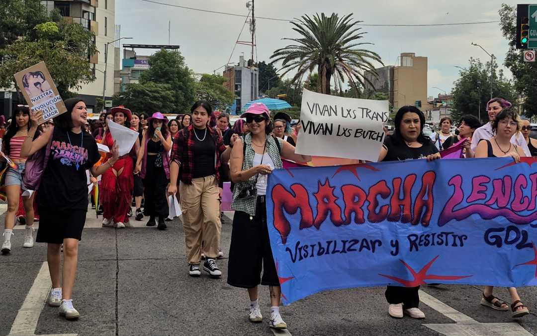 Lesbianas y personas sáficas protestaron para exigir el fin de los discursos de odio y la discriminación en razón de género y orientación sexual